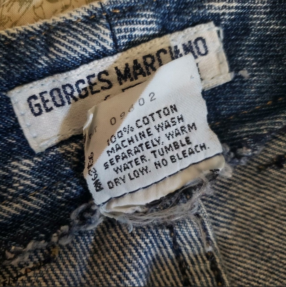 GEORGES MARCIANO For GUESS Vintage Made in USA Size 29 Acid Wash Mom Jeans - Picture 7 of 8